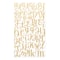 12 Pack: Gold Glitter Script Alphabet Stickers by Recollections™